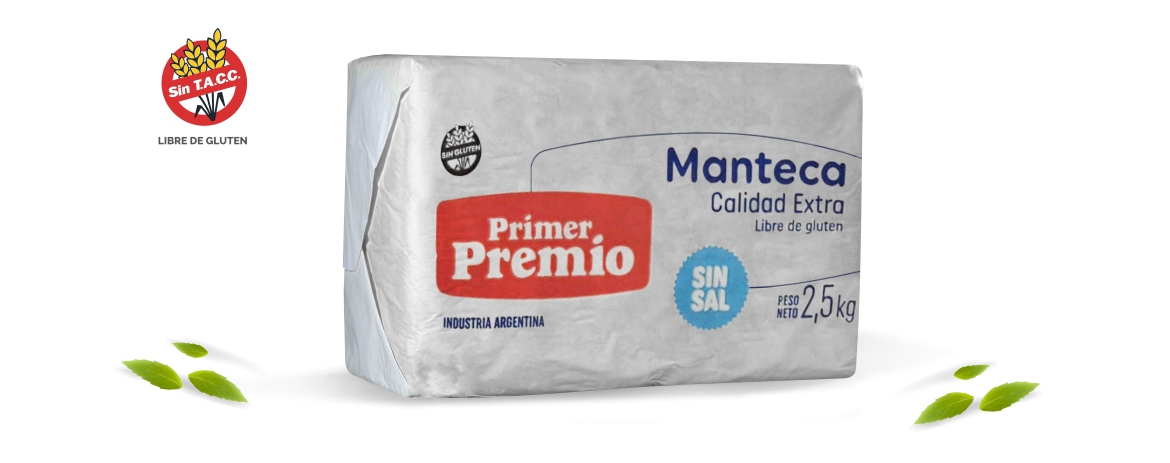 Manteca 2,5kg sin sal